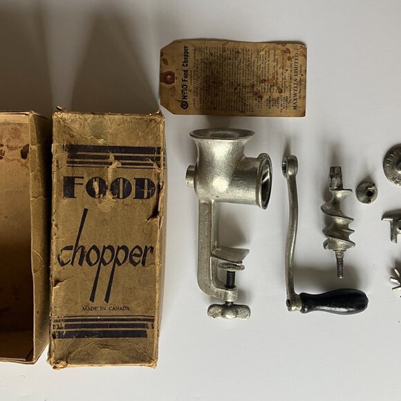 Vintage Cast Iron Food Chopper Maxwells K no10 - Picture 4 of 16